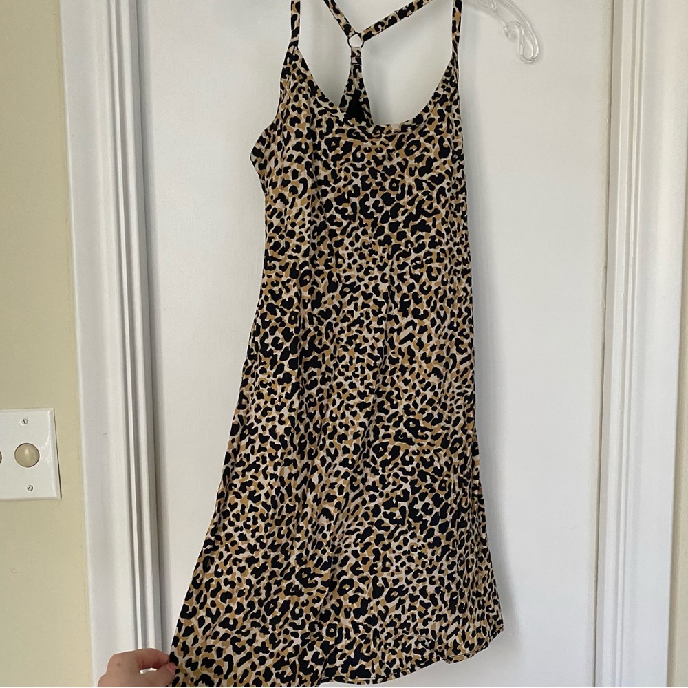 Outdoor Voices exercise dress in leopard S